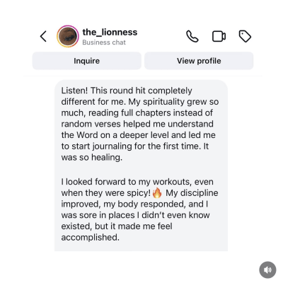 user tranformation testimonial