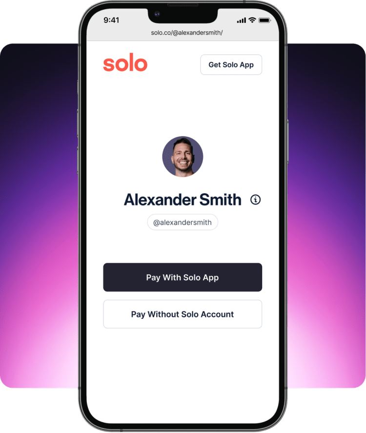 Image of Solo's cash card.