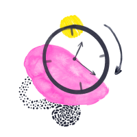 Flexible scheduling icon.