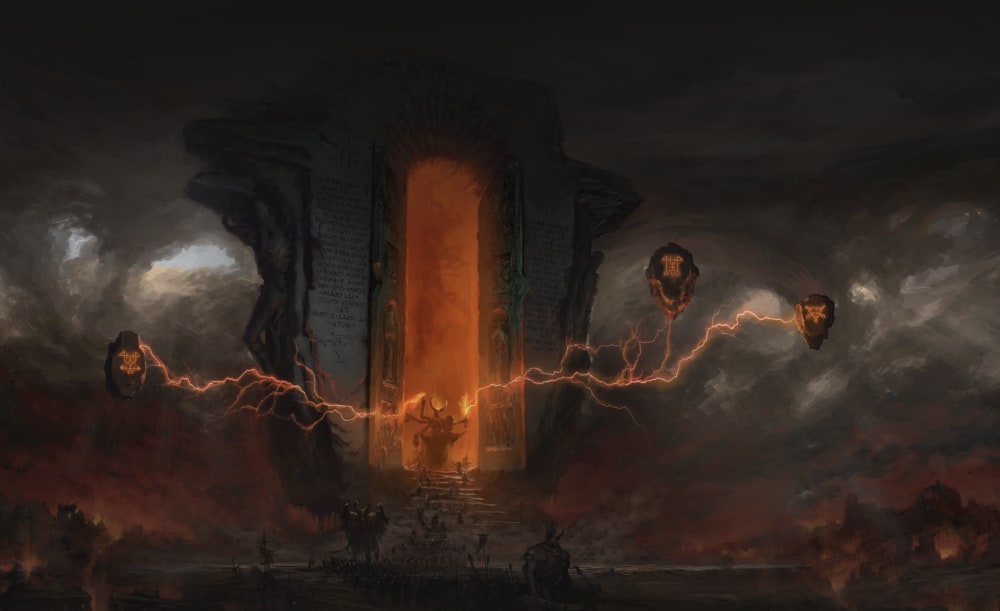 Illustration of a serpentine sea monster labeled Leviathan