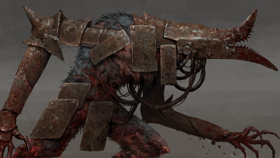 Fantasy illustration of a Reanimated Companion