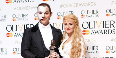 Ben Forster and Emmi Christensson, winners of the Magic Radio Audience Award for The Phantom Of The Opera (Photo: Pamela Raith)