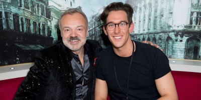 Graham Norton and Oliver Savile at West End Bares 2017 (Photo: Craig Sugden)