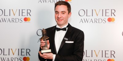 James Graham, winner of the Best New Comedy award for Labour of Love at the Olivier Awards 2018 with Mastercard