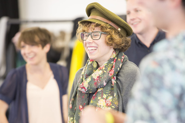 Michelle Terry in rehearsal for Henry V (Photo: Johan Persson)