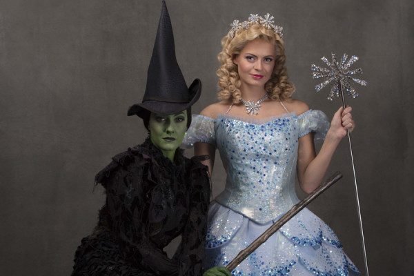 Alice Fearn (Elphaba) and Sophie Evans (Glinda) in Wicked (Photo: Darren Bell)