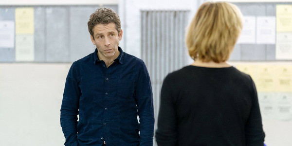 Elliot Levey and Juliet Stevenson in rehearsal for Mary Stuart (Photo: Manuel Harlan)