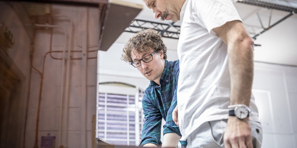 Angus MacRae (Composer) and Eric MacLennan in rehearsal for Summer And Smoke (Photo: Marc Brenner)