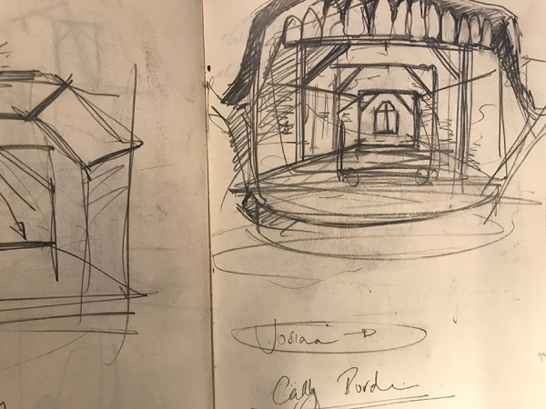 The Grinning Man set sketches (Credit: Jon Bausor)