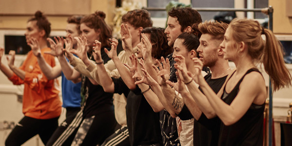 The cast of Bat Out Of Hell in rehearsals (Photo: Specular)