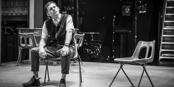 Lee Evans in rehearsals for Pinter Three