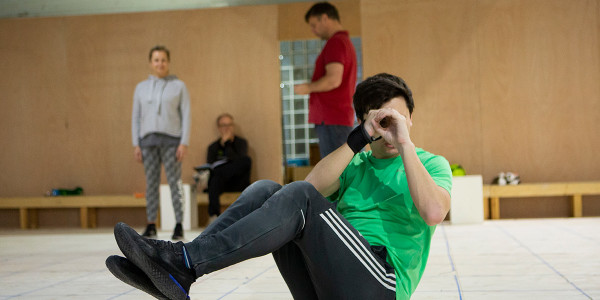 Joshua Jenkins in The Curious Incident Of Dog In The Night-Time rehearsals (Photo: Ellie Kurttz)