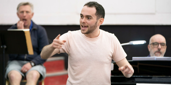 Ben Glassberg (Conductor) in rehearsals for Hansel and Gretel at Regent's Park Open Air Theatre. Photo Johan Persson