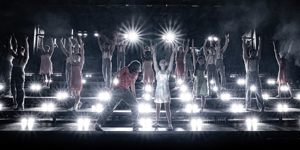 The company of Evita at Regent's Park Open Air Theatre