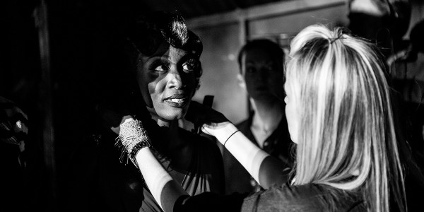 Beverly Knight in the wings of the 2015 Olivier Awards. Photo by Matt Humphrey.