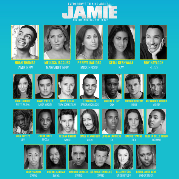 Everybody's Talking About Jamie 2020 cast headshots