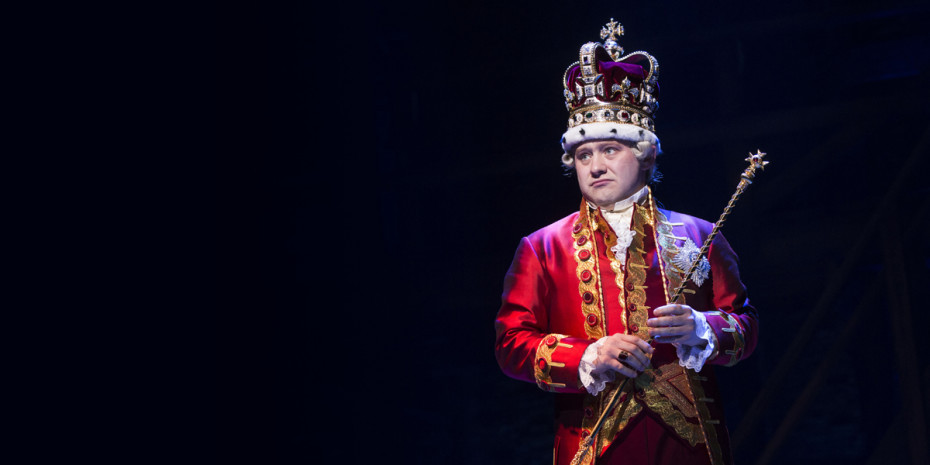 Michael Jibson (King George) in Hamilton (Photo: Matthew Murphy)