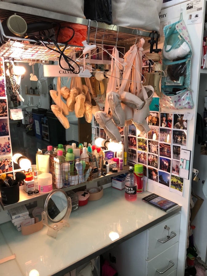 In the dressing room - Claire Calvert's photo diary