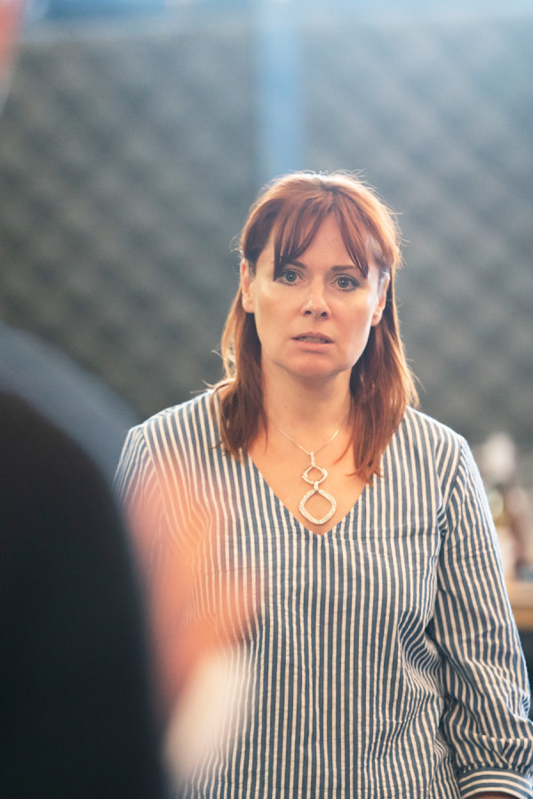 Heather Craney in Consent rehearsals (Photo: Johan Persson)