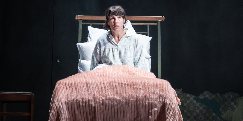 Tamsin Greig in Pinter Three. Photo credit Marc Brenner