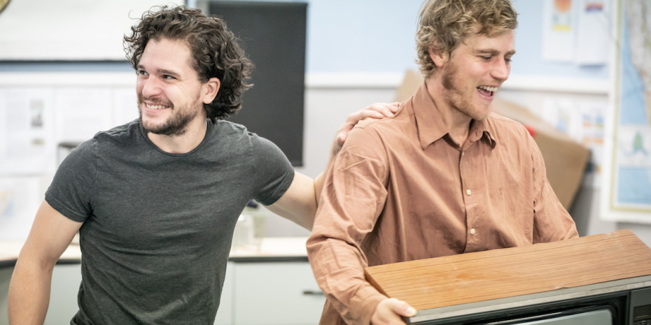 Kit Harington and Johnny Flynn in rehearsals for True West