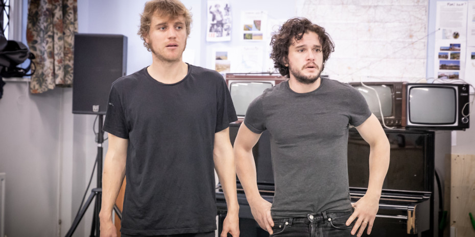 Kit Harington and Johnny Flynn in rehearsals for True West