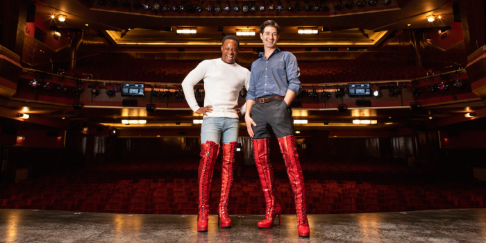 Simon-Anthony Rhoden and Oliver Tompsett in Kinky Boots