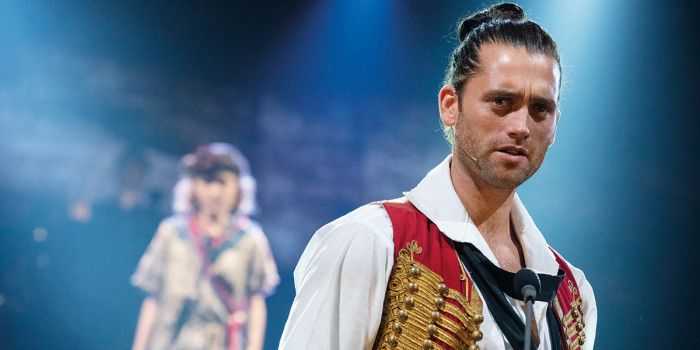 Bradley Jaden as Enjolras - Photograph Matt Murphy