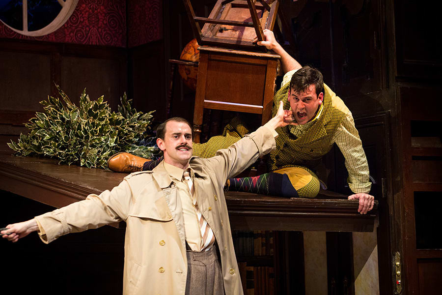 Hayden Wood and Adam Byron in The Play That Goes Wrong (Photo: Helen Murray)