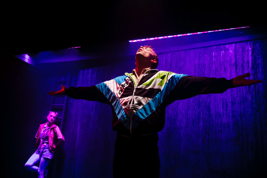 Evanna Lynch and Colin Campbell in Disco Pigs at Trafalgar Studios (Photo: Alex Brenner)