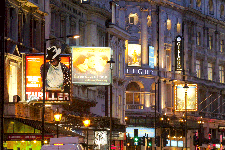 West End shows in West End Theatres on Shaftesbury Avenue