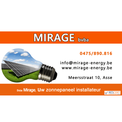 Bvba Mirage  uw zonnepaneel - uw thuisbatterij installateur