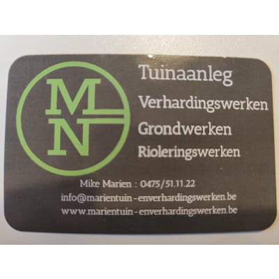 MARIEN TUIN- EN VERHARDINGSWERKEN