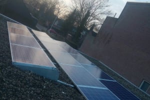 Plat dak met het lichtste systeem