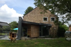 architecture contemporaine extension piscine