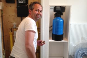 Waterontharder geïnstalleerd