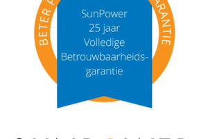 Sunpower - zonnepanelen met 25 jaar productgarantie!