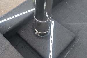 Plat dak met isolatie en nieuwe kupol