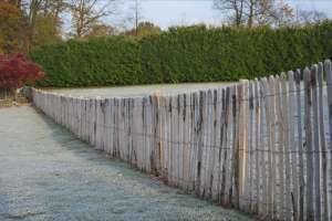 Landelijke tuinafsluiting