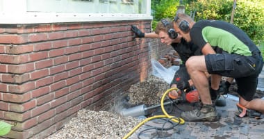 Woning voorzien van bodemisolatie met EPS parels