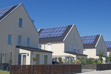 Zonnepanelen op een woning