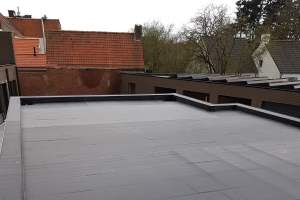 Plat dak in EPDM