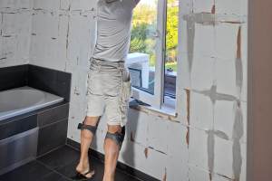 Mortex badkamer renovatie