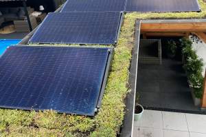 Groen dak zonnepanelen