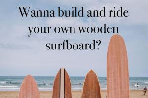 We maken ook houten surfboards