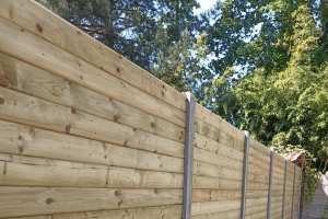 Omheining met hout