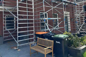 Gevelrenovatie met steigerwerk