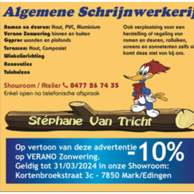 algemene schrijnwerkerij Stéphane Van Tricht