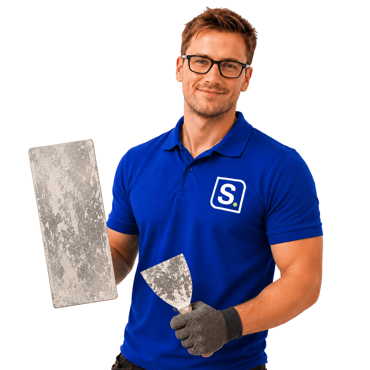 Crepi expert met gereedschap voor gevelbepleistering