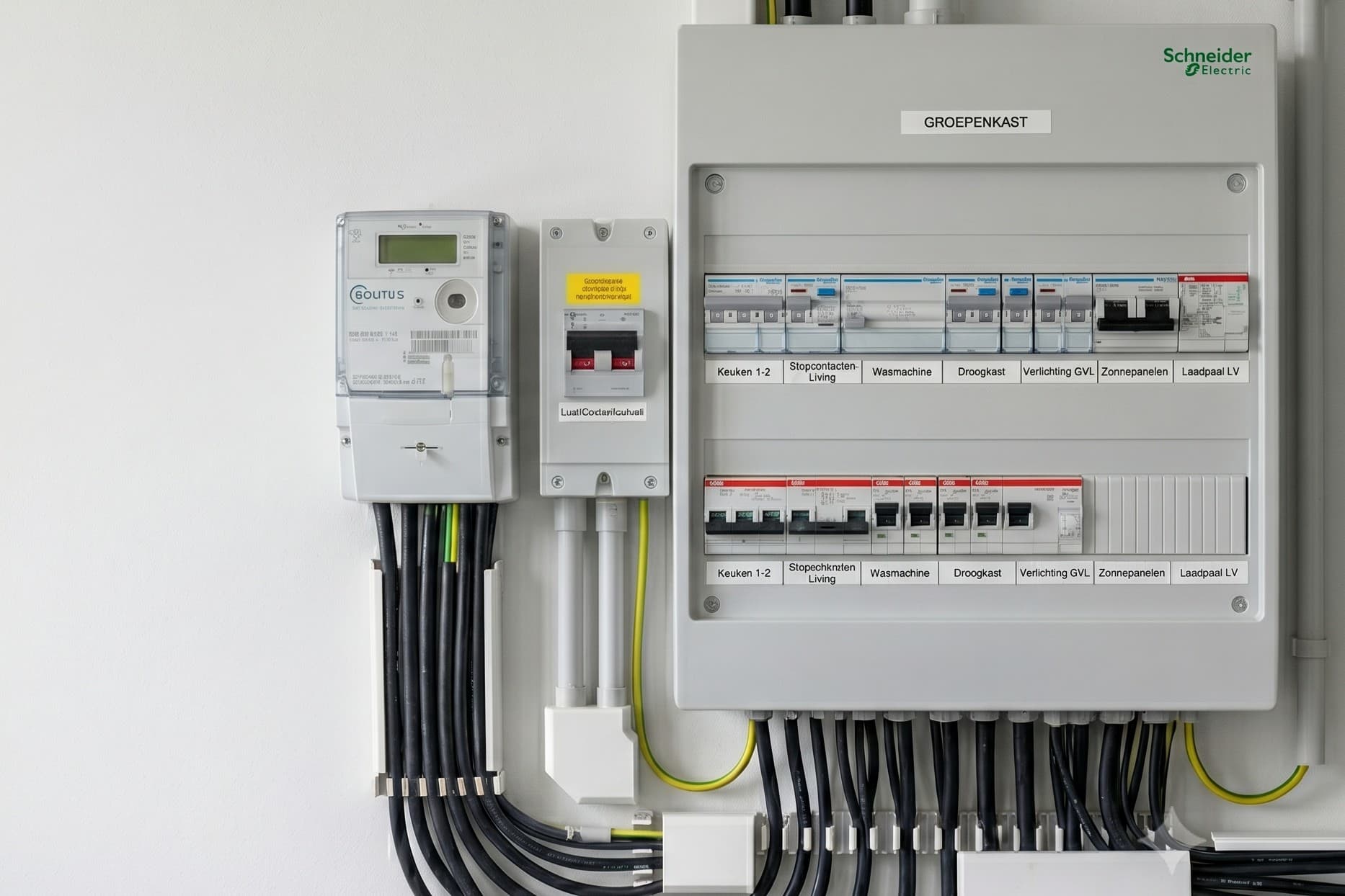 groepenkast geplaatst door elektricien